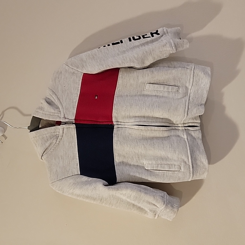 Tommy Hilfiger 24 months zip up hoodie grey